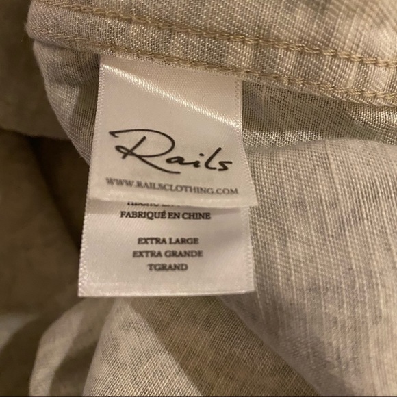 NEW Rails Tennessee Sand Snakeskin Funnel Neck Linen Blend Jacket - Picture 12 of 15